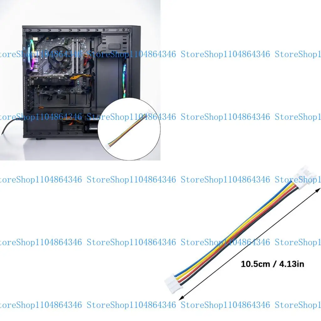 

5asd 4Pin PWMs Fan Extension Cord With Intelligent Speed Control For Enhanceds Cooling