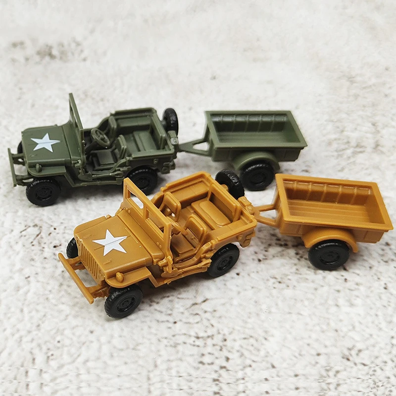 

4D Assembly 1/72 US Willys MB General Purpose Car Truck Military Vehicle Men Toy DIY Assembly Off-road Car Model