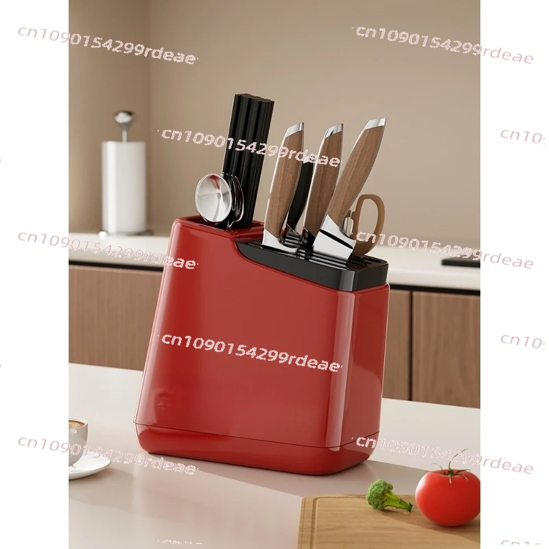 

Multi-Functional Kitchen Countertop Storage Rack All-in-One Knife, Chopstick & Utensil Holder with Drainage
