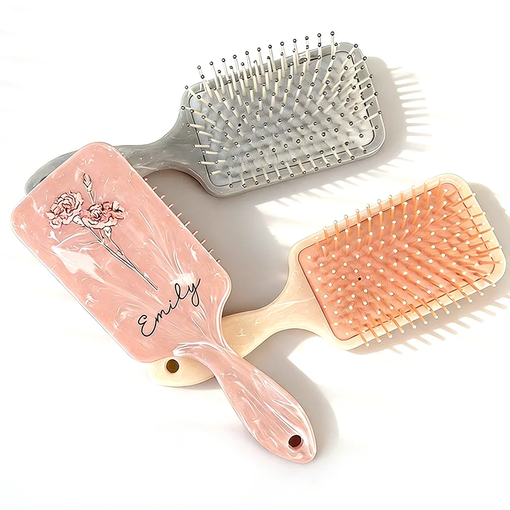 Marble Air Cushion Comb Smooth Hair Without Knotting Air Bag Massage Plastic Comb Spot Wholesale