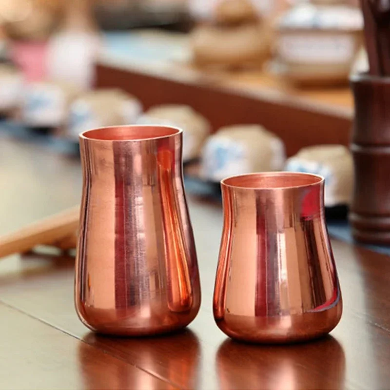 Brass Cup Pure Copper Beer Milk Mug Copper Chalice  Breakfast Cup Moscow Drinkware Tableware