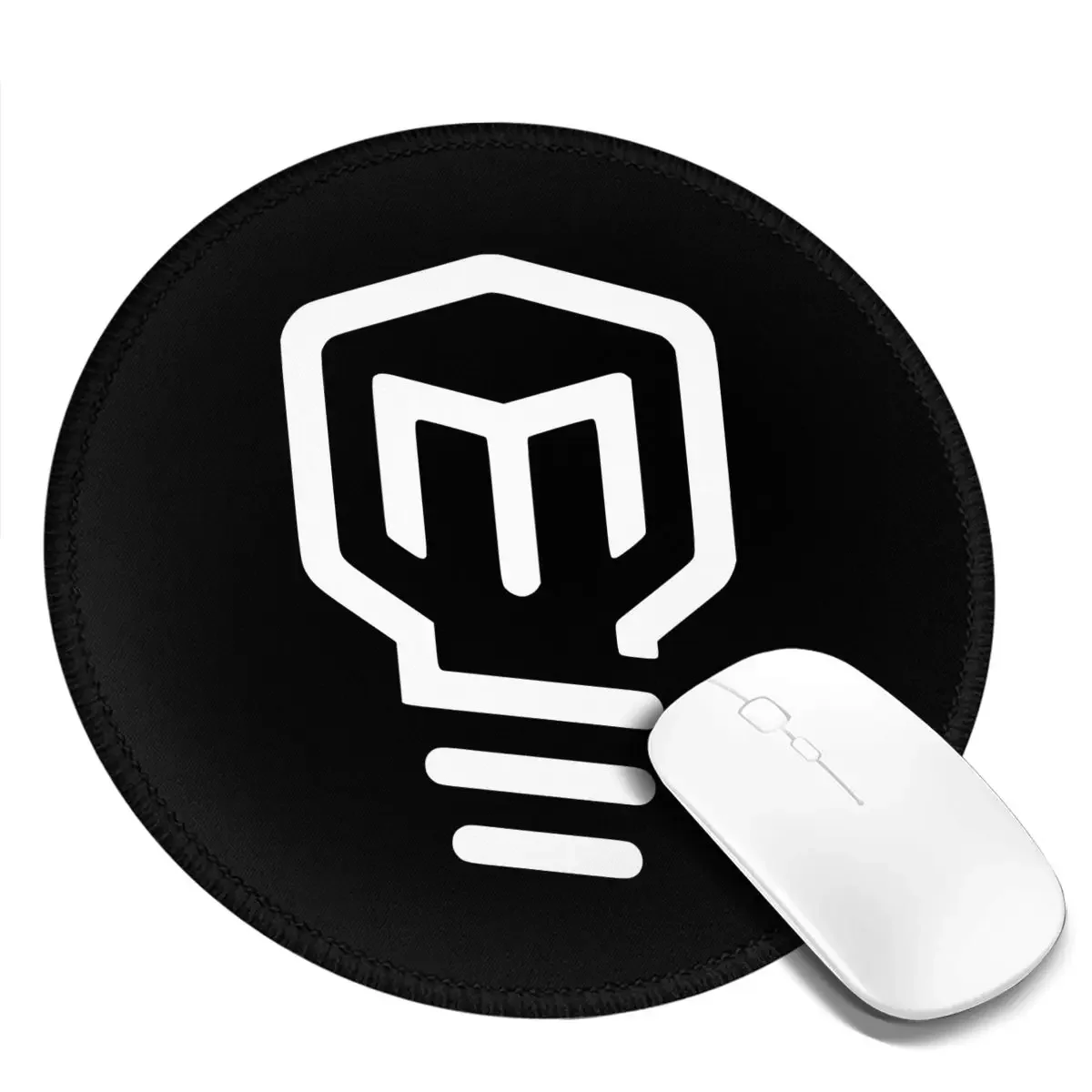 Mark Rober HD Logo Round Mouse Pad Computer Keyboard Mouse Mat Gamer Laptop Desk Mat Office Table Mats