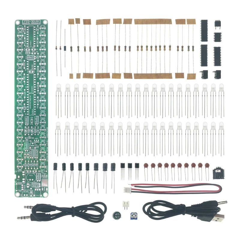 Upgraded LED  Sound Spectrum Analyzer Level Indicator Kit DIY Electoronics Soldering Practice Set Peak-Hold