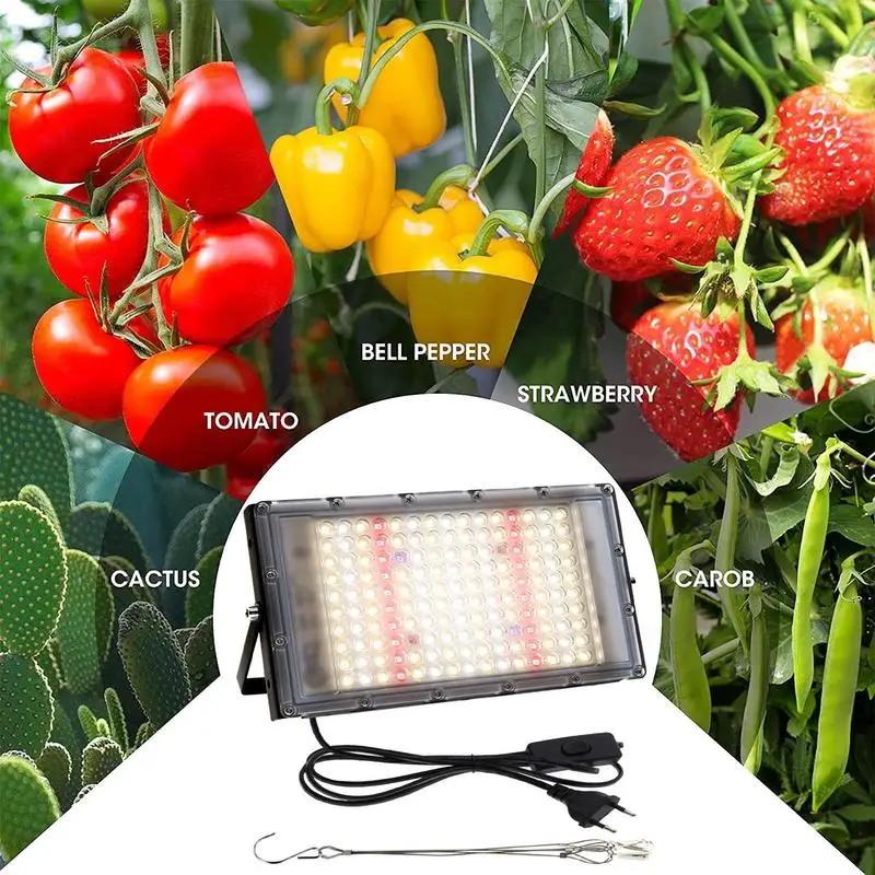 100W Full Spectrum LED Grow Light Plant Grower Indoor Culture Led Grow Lamp Greenhouse Hydroponic Plant Growth LED Lighting