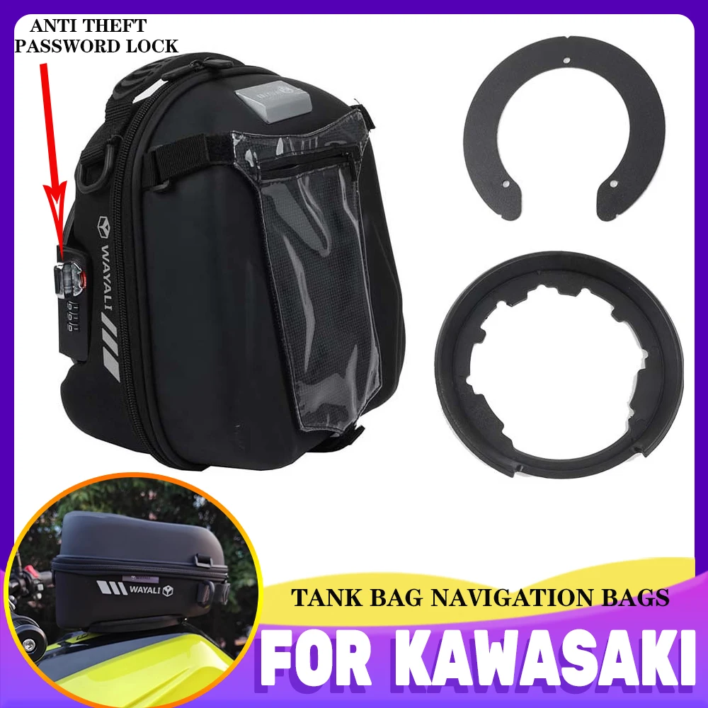 Motorcycle Tank Bag For KAWASAKI Versys 650 KLE650 Versys 1000 KLZ1000 KLE 650 KLZ 1000 Luggage Tanklock Racing Backpack Bags