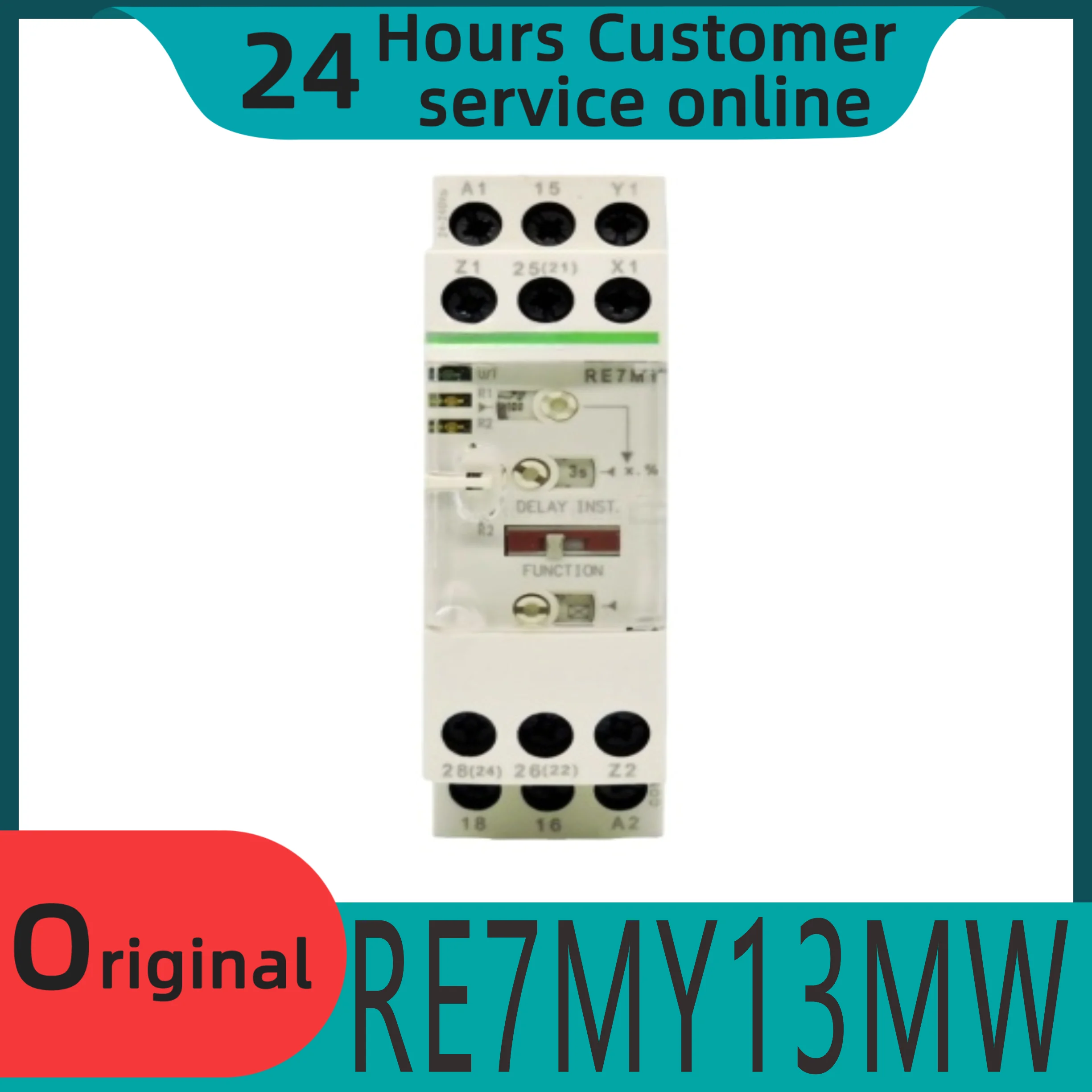 

New original multifunctional time relay RE7MY13MW RE7MY13BU