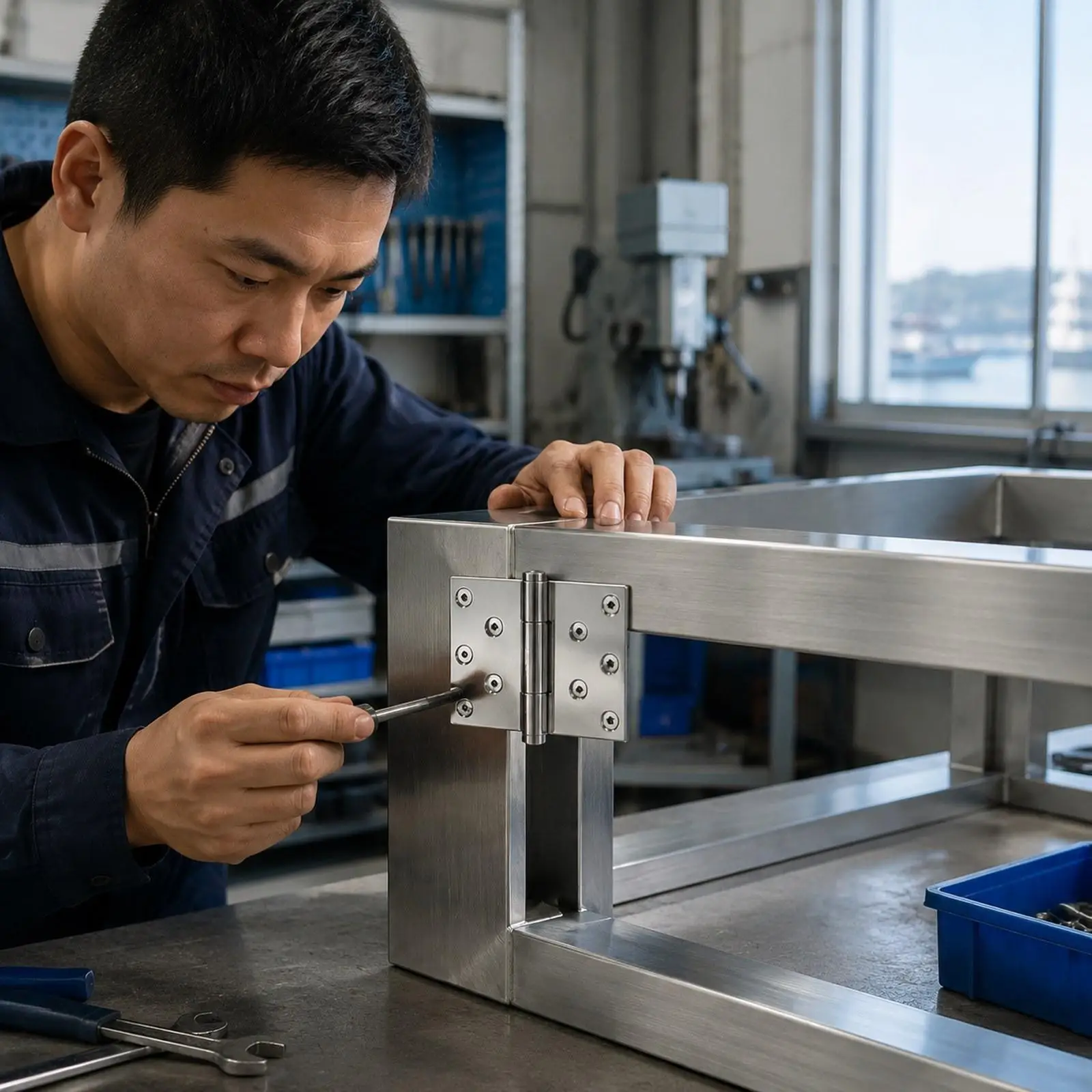 Boat Hatch Hinge, Professional Wear Resistance Replacement Heavy Duty Cabinet Door Hinge, Stainless Steel for Cabinet Deck Yacht