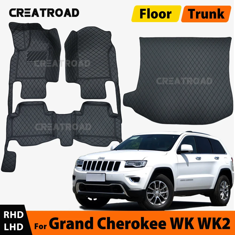 

Для Jeep Grand Cherokee WK WK2 2004-2022 2021 2020 2019 18 автомобильные коврики в багажник автомобильный ковер чехол аксессуары для интерьера