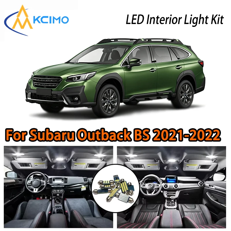 

Long Life Interior Lights For Subaru Outback BS 2021-2022, White Ice Blue Two Colors Super Bright LED Kit