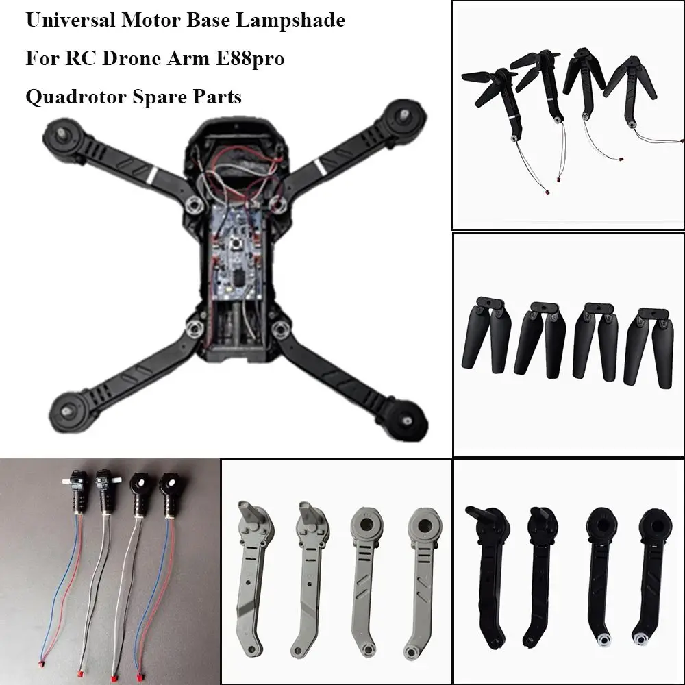 Engines Big Gear Folding Remote-controlled Propeller Universal Black Motor Base E88pro Quadrotor Spare Parts 10 Styles