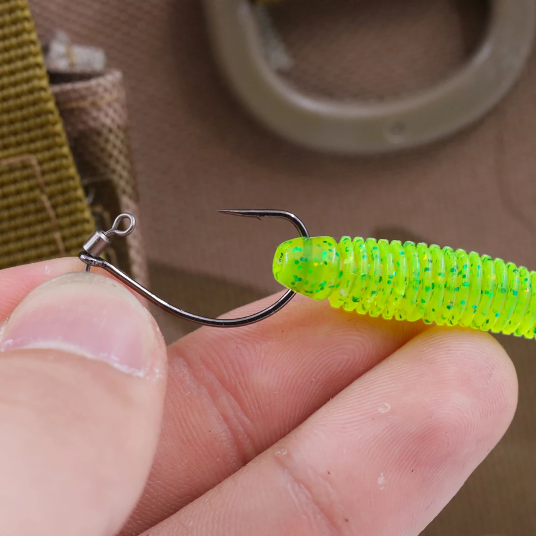 10 ~ 100 Stück Drop Shot Rig mit Snap Swivel Quick-Rigging Köderhaken 1 # /2 # /3 # /1/0 # /2/0 # Haken aus Kohlenstoffstahl für Barschstange auf Karpfen – Detail 4
