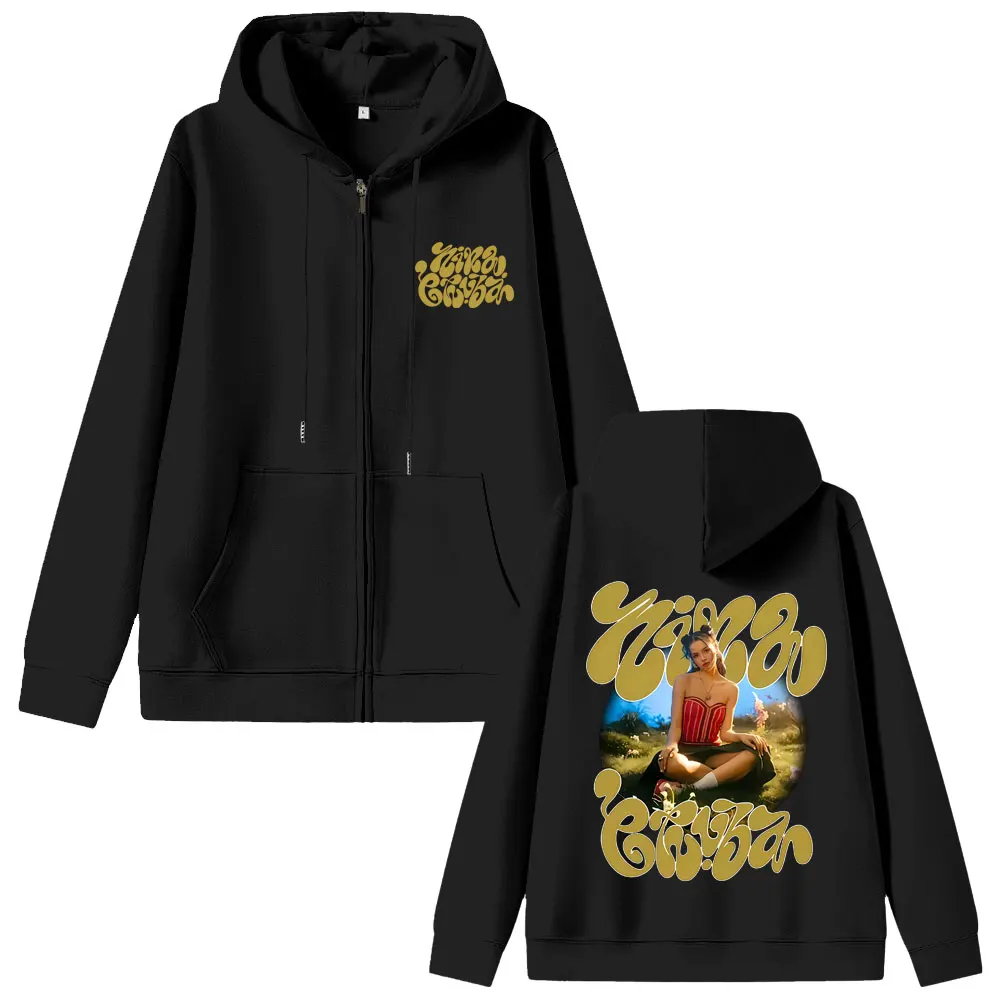 Rapper Nina Chuba Graphic Zipper Hoodie Men Women Hip Hop Fashion Pop Music Streetwear Unisex Casual Oversized Zip Up Hoodies