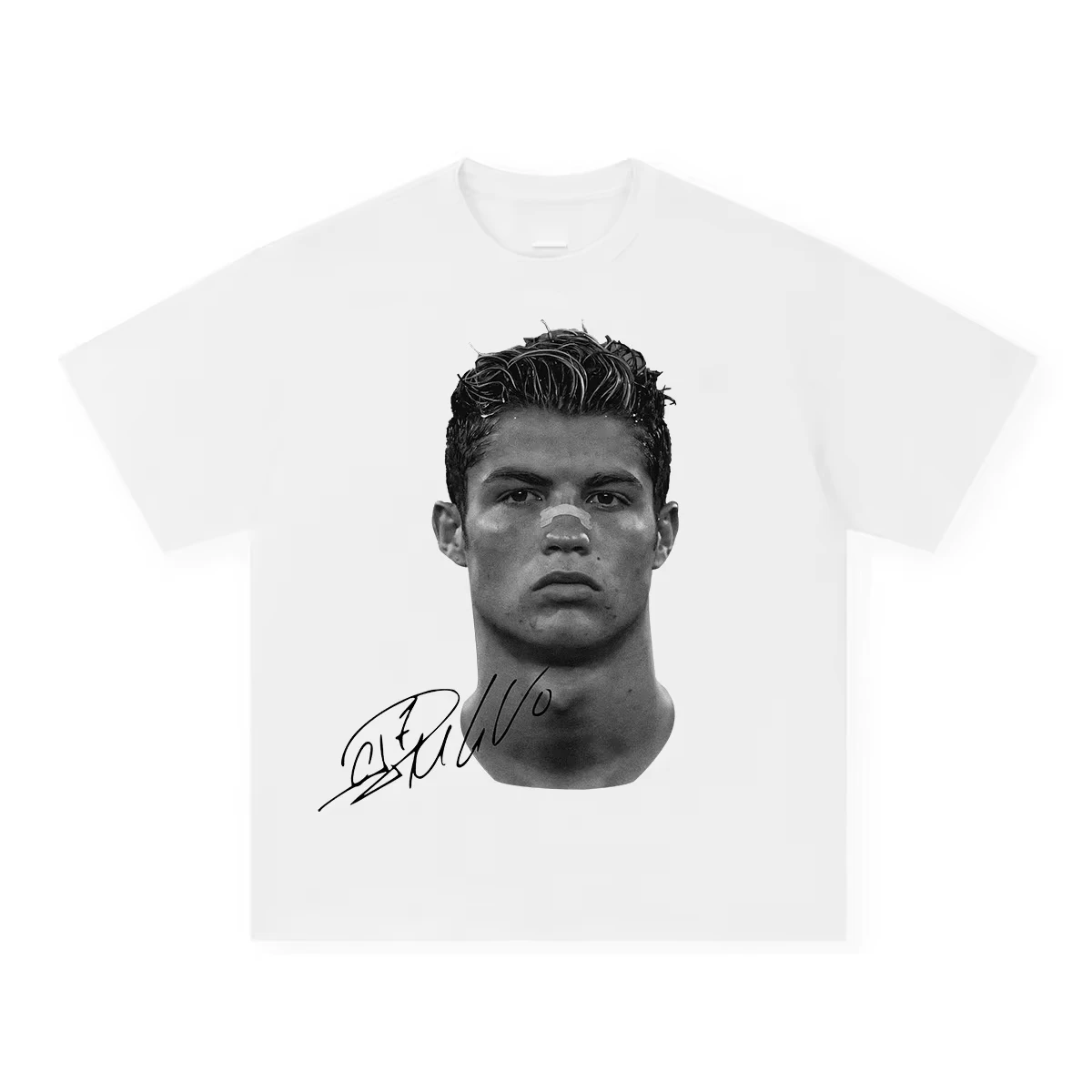 Cristiano Ronaldo Pure Cotton American-style Streets Both Sexes Vintage Print Short-sleeved Sport T-shirt Streetwear Casual Tees