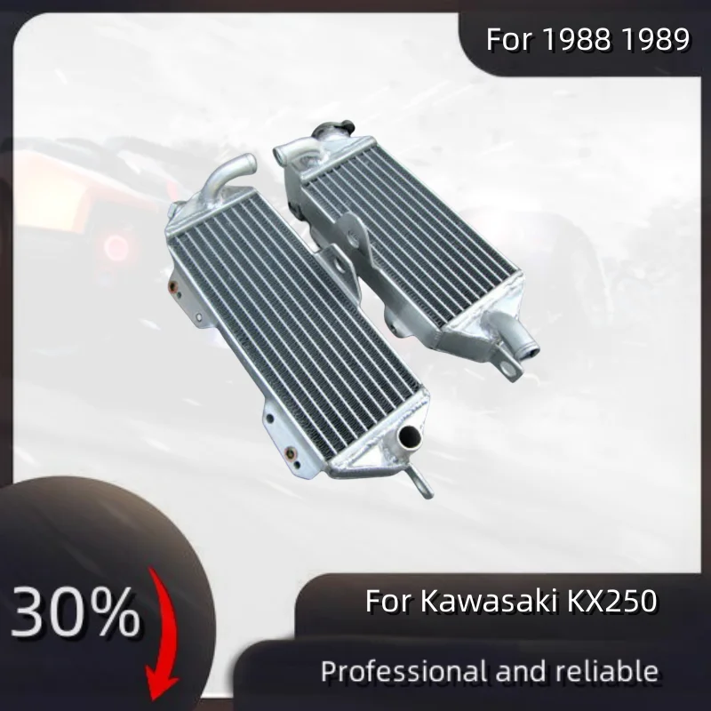 

For 1988 1989 Kawasaki KX250 KX 250 Aluminum Radiator Cooler Cooling Coolant