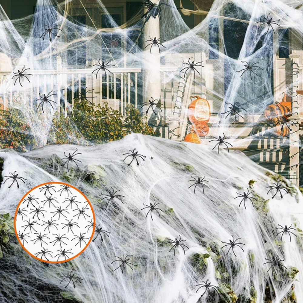 Decoración de Halloween, Telar - Spider Web Halloween Decoration reseña y precio