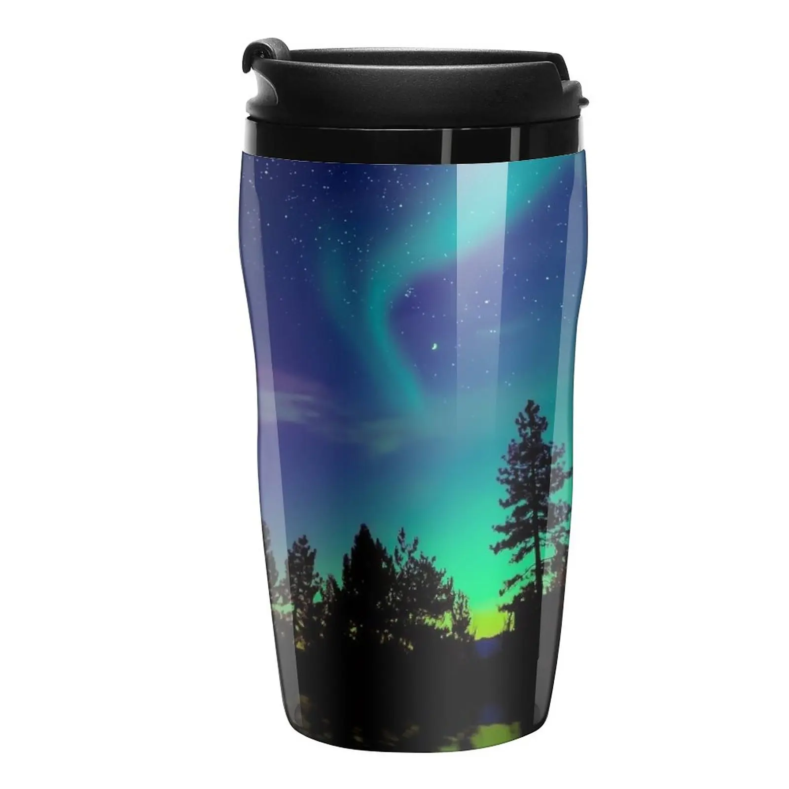 

New Northern Lights Travel Coffee Mug Breakfast Cups Custom Mug Cup Of Coffee