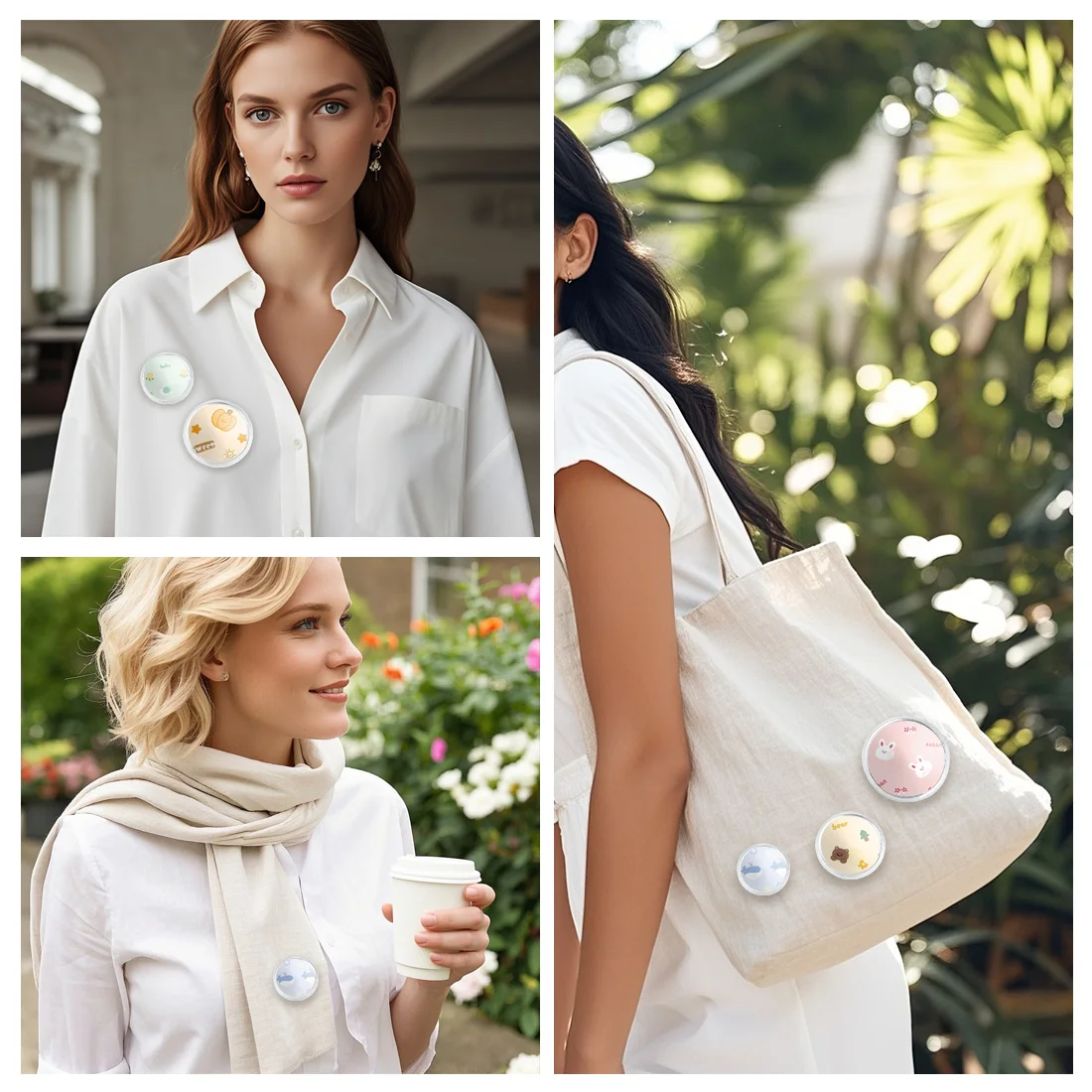 5 قطعة شارة دبابيس زر الاكريليك دبابيس واضحة أزرار شارات عدة دبابيس زر صانع الفراغات DIY بها بنفسك لوازم الحرفية #5