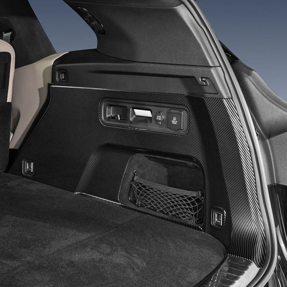 For Zeekr 8X 2026-2027 Trunk Rear Sill Plate & Side Wall Carbon Fiber Texture Protective Film Interior Modification Accessories