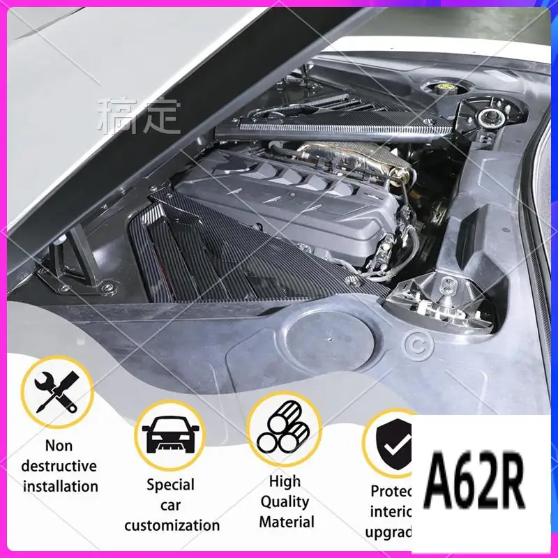 

R2-Engine Bay Panel Cover For Corvette C8 2020-2023 Rear Engine Case Cover Guards Accessories