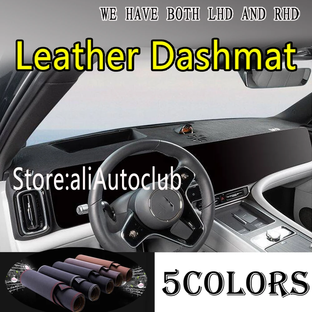 PU Leather Dashmat Dashboard Cover Pad Dash Mat Car Accessories Protector For Ford Everest Ranger Wildtrak Raptor T9 2022 - 2025