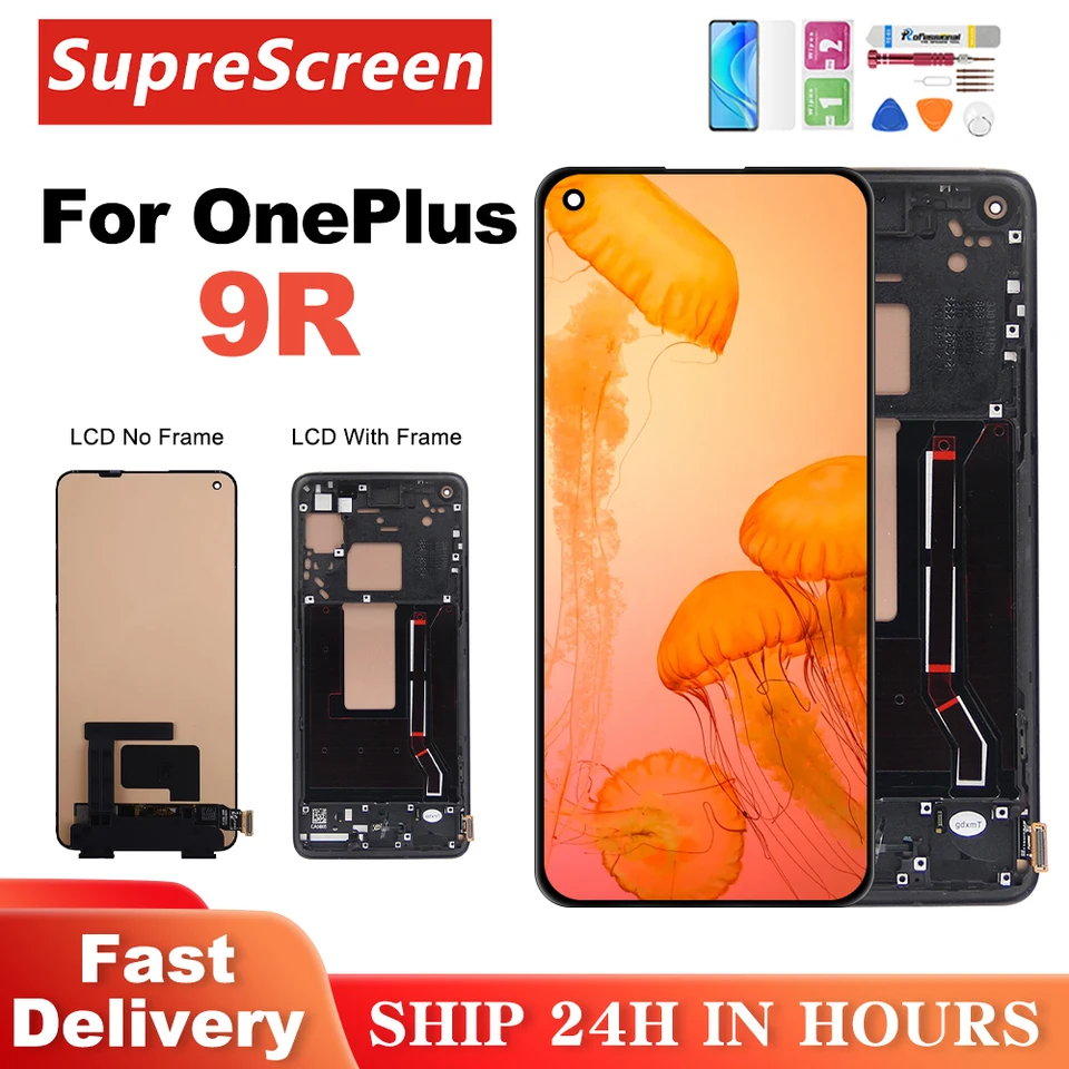 AMOLED For Oneplus 9R LCD LE2101 LCD Display Touch Screen