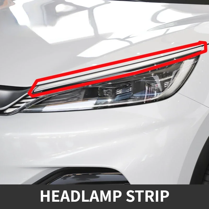 

ATTO 3 Front Headlight Silver Strips YUAN PLUS Headlamp Decoration