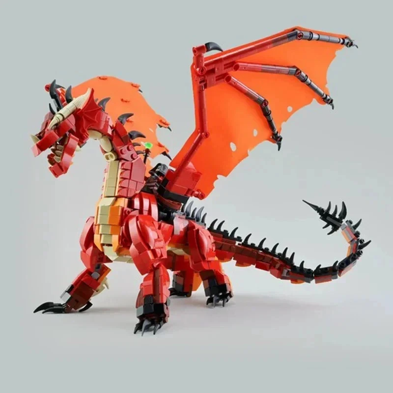 3745 個ダンジョンズ & ドラゴンズレッドドラゴン 21348 レジェンドモデルビルディングブロックセット組み立ておもちゃ子供の誕生日ギフト