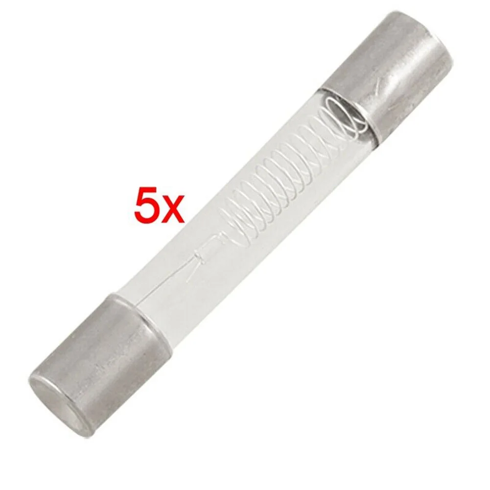 5Pcs 5KV 0.85A Microwave Oven Fuse 6x40mm Glass Tube Special Fuse Microwave Spare Parts Accessories