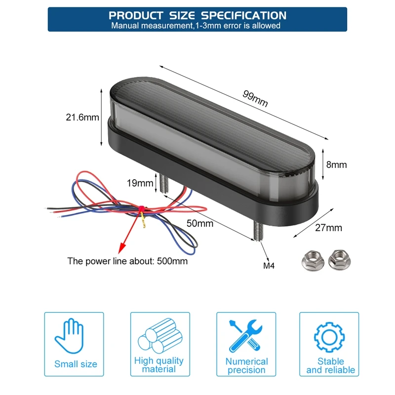 Enquêter arrière LED naruniversel pour camion et moto, feux de remorque, frein d\'arrêt, clignotant, sapin RL, 4 \