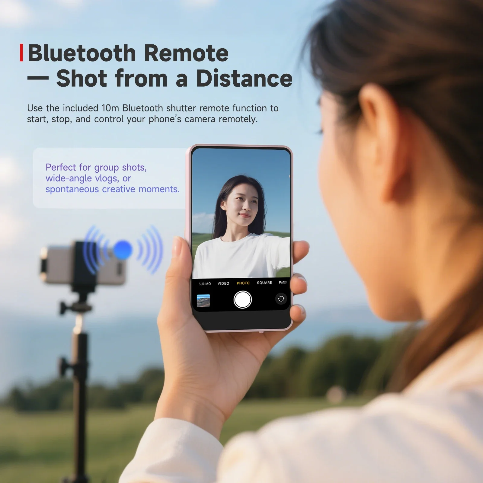 شاشة مراقبة سيلفي للهاتف المغناطيسي اللاسلكي SYNCO XView M4 للهواتف الذكية وتسجيل الفيديو المباشر لصور السيلفي #6