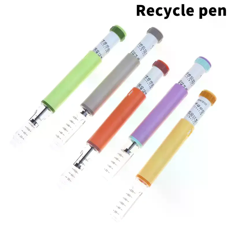 /YOV/1Pcs 60IU Precise Dosing Injector Colorful Reusable 3ml Peptide Injection Pen Portable Multi Color Refillable Injector Pen