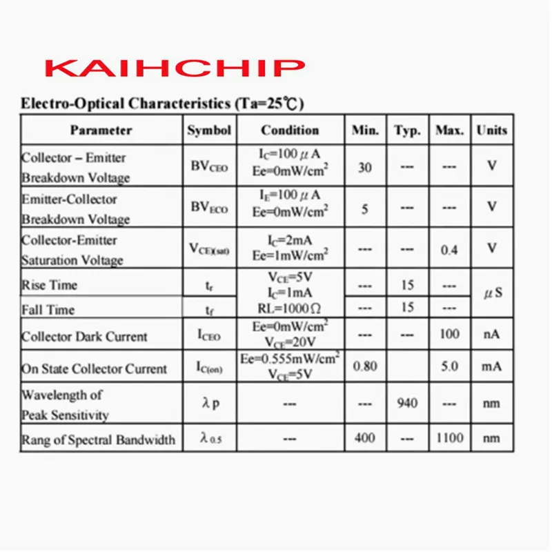 50 шт. ИК-светодиод с боковым эффектом IR908-7C PT908-7B PT908-7C Инфракрасный светодиодный фототранзистор DIP-2 IR908 PT908 PT908 вид сбоку DIP2
