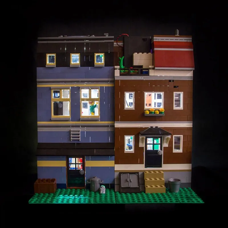 مجموعة إضاءة LED MAXCXT لمصباح ديكور DIY لمتجر الحيوانات الأليفة LEGO 10218 (لا تشمل مجموعة مكعبات بناء Lego)