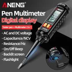 ANENG A3010 Smart Sensing Digital Measuring Pen  Smart Dual Use 4000 Counts 600V AC Voltage NCV Backlight  Electrical Testing