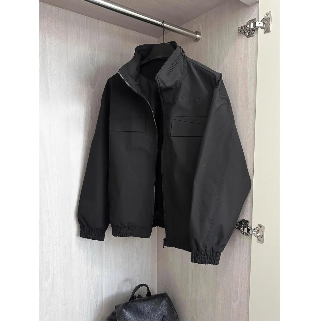 

Ретро-куртка в американском стиле для мужчин, функциональная, с воротником-стойкой, износостойкая, для активного отдыха, осенняя, модель Ranger, из полиэстера.