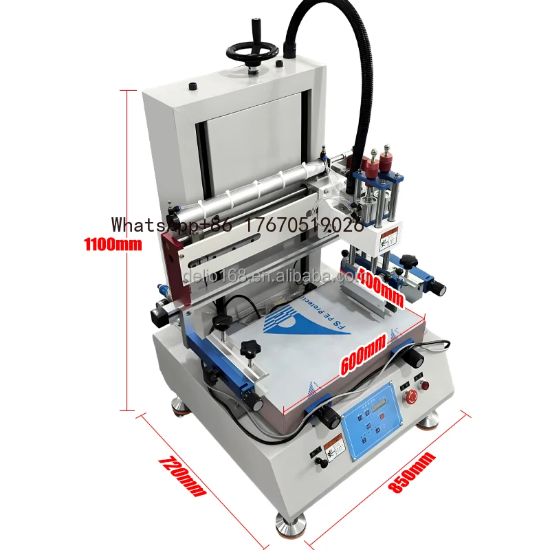 4060 Manual Flat Screen Printing Machine New for T-shirt Packaging Bag Paper Bag Flat Silk Printing view 6