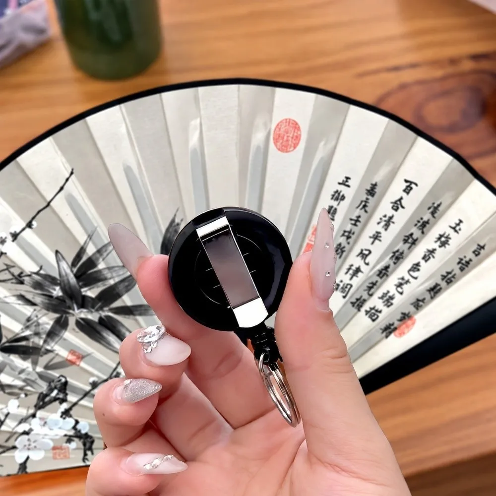 Collapsible Chinese Folding Fan Retractable Cord Lightweight Boomerang Magic Fan Portable Creative Cosplay Rotating Flying Fan