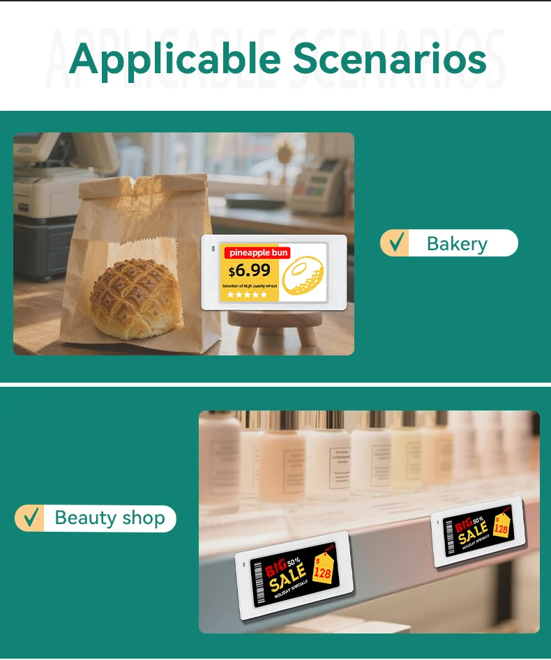 5pcs 3.5inch Smart Systems Digital Price Tag Eink Display for Retail Store Electronic Tag Price
