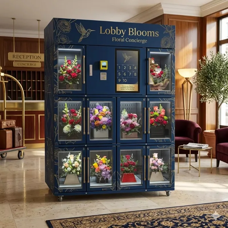 Smart Flower Vending Machine Automatic Touch Screen Commercial Mall Fresh Bouquet Distributeur De Fleurs