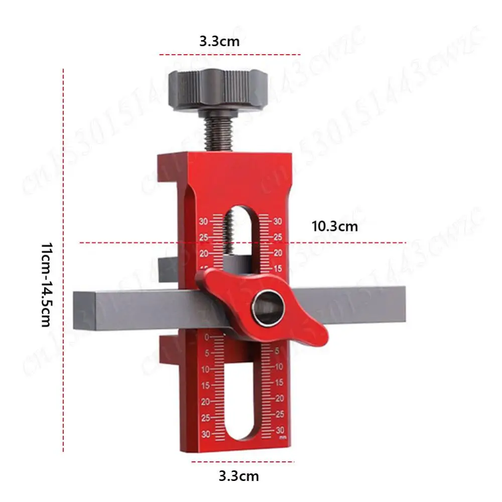 New 2In1 Woodworking Cabinet Door Installation Mounting Jig Quick Positioning Panel Rebounding Device Drilling Woodworking Tool