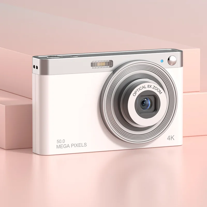 High-definition CCD Digital Camera for Students, 50 Million Pixels, Ultra-thin Compact Mirrorless Camera with Zoom Lens