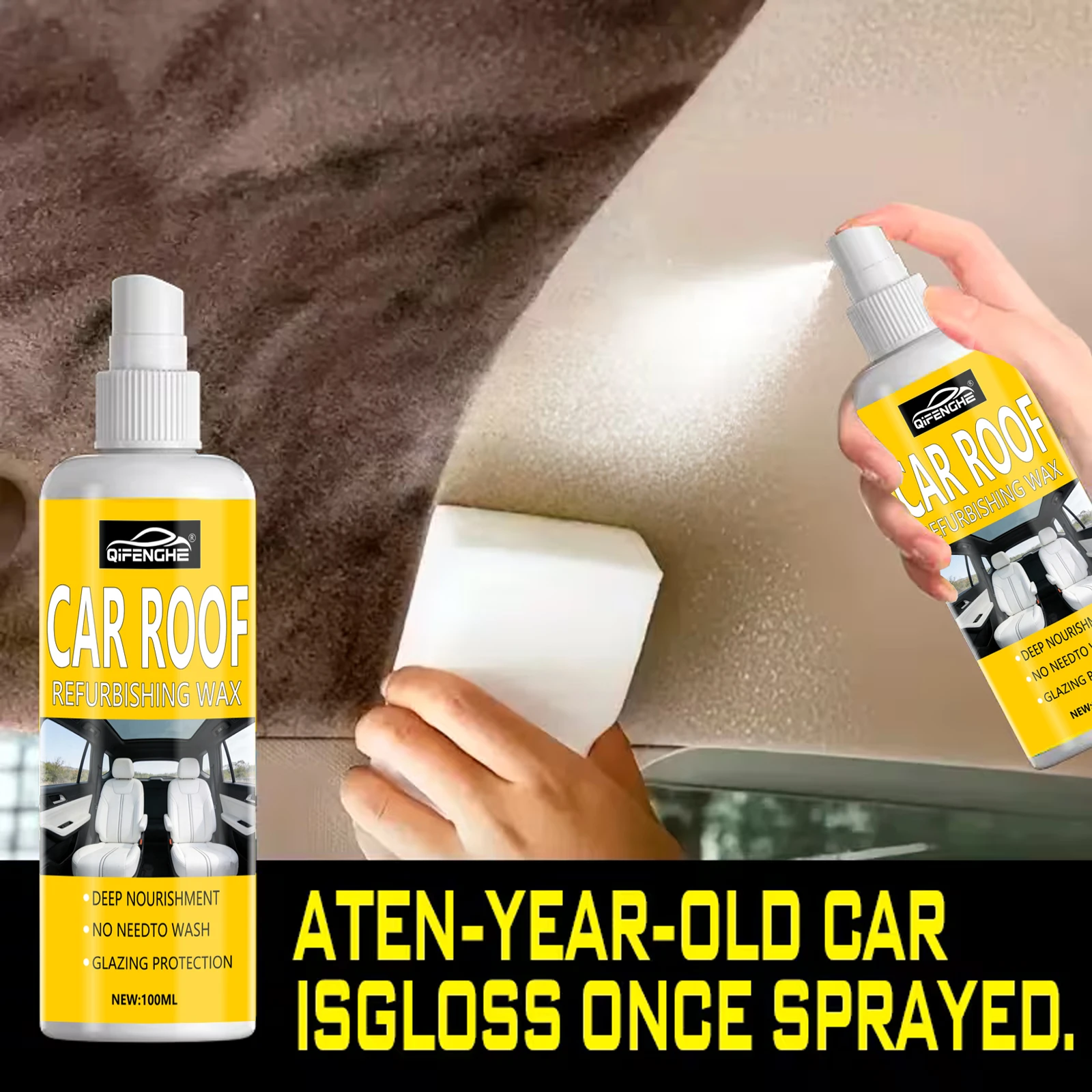 Professional Car Interior Spray , Gentle And Neutral Care Seat And Ceiling Covering, Four Seasons General Interior Renovation