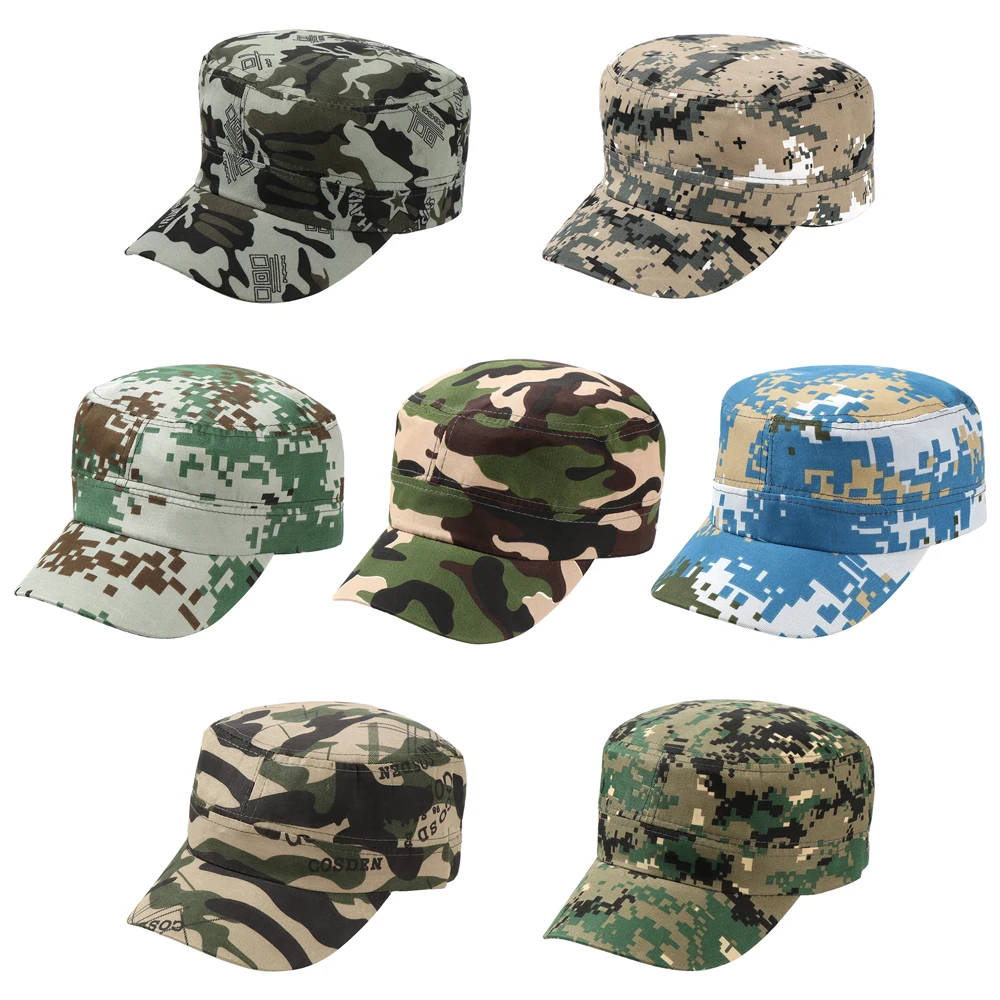 Adjustable Military Hat Men Women Army Cap Fishing Headwear Baseball Cap Casual Flat Top Caps Outdoor Breathable Hat