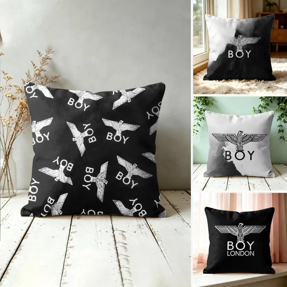 Brand B-BOY LONDON Logo Cushion Cover Square Decorative Throw Pillow 40x40cm For Sofa Bedroom Living Room Home Decor