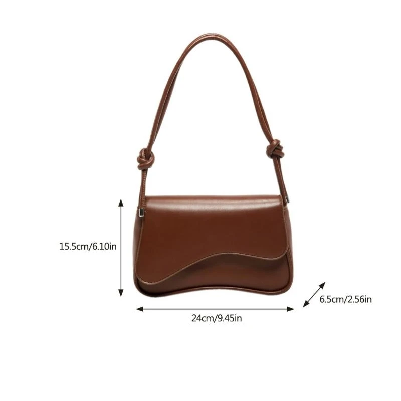

G5AE Sophisticated Shoulder Bag with Adjustable Strap and Closure PU Armpit Bag PU Shoulder Bags for Fashion Women