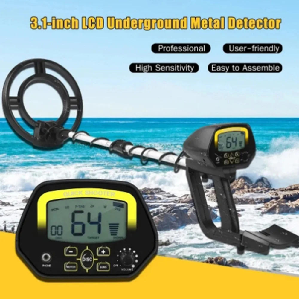 MD-4060 High Sensitivity Metal Detector Professional Underground Gold Detectors Pinpointer Detecting Jewelry Treasure Hunter