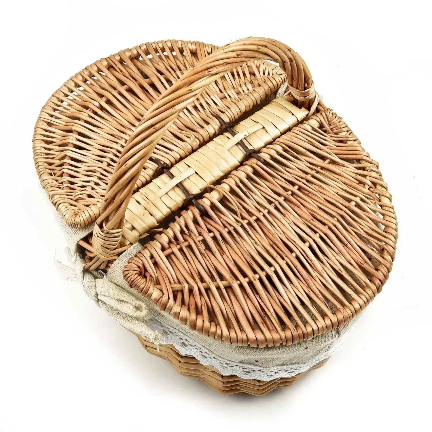 

Brand New Storage Basket Picnic Basket Gift-Giving Flower Basket Household Decoration Outdoor Activity Accessories The Cane