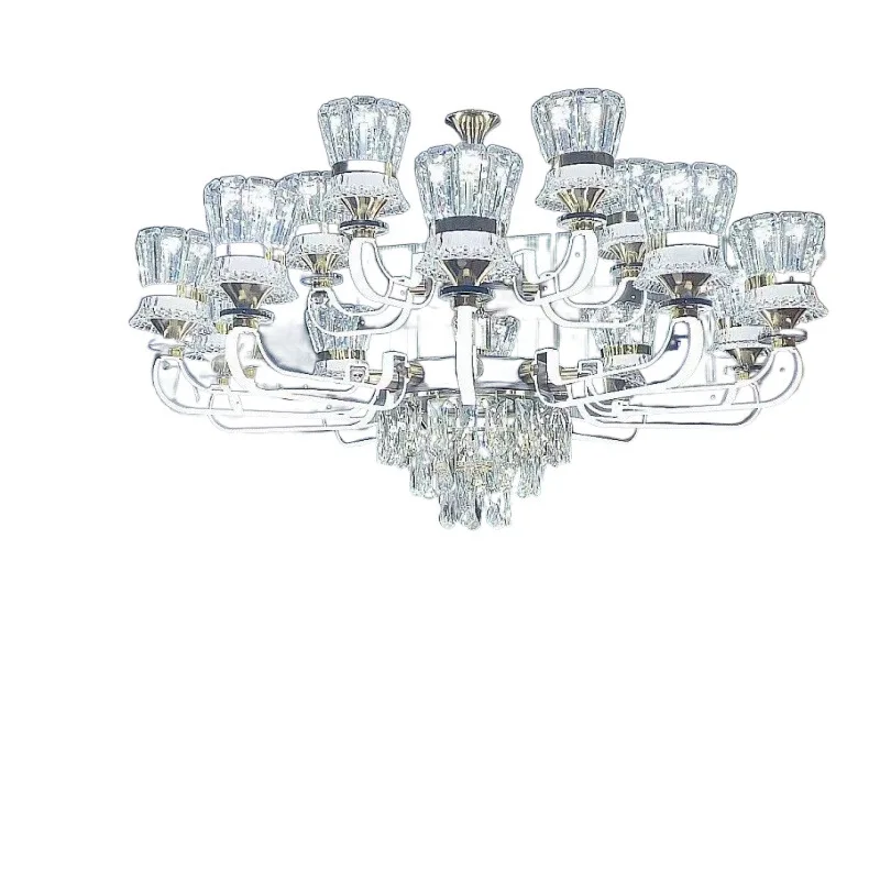

2025 new living room chandelier, light luxury crystal high-end simple energy-saving LED bedroom light