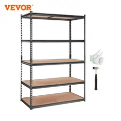 VEVOR-Standing Storage Shelving Unit, Heavy Duty Organizer, Metal Rack para cozinha, sala de estar, armazém, Flower Stand, 5 camadas