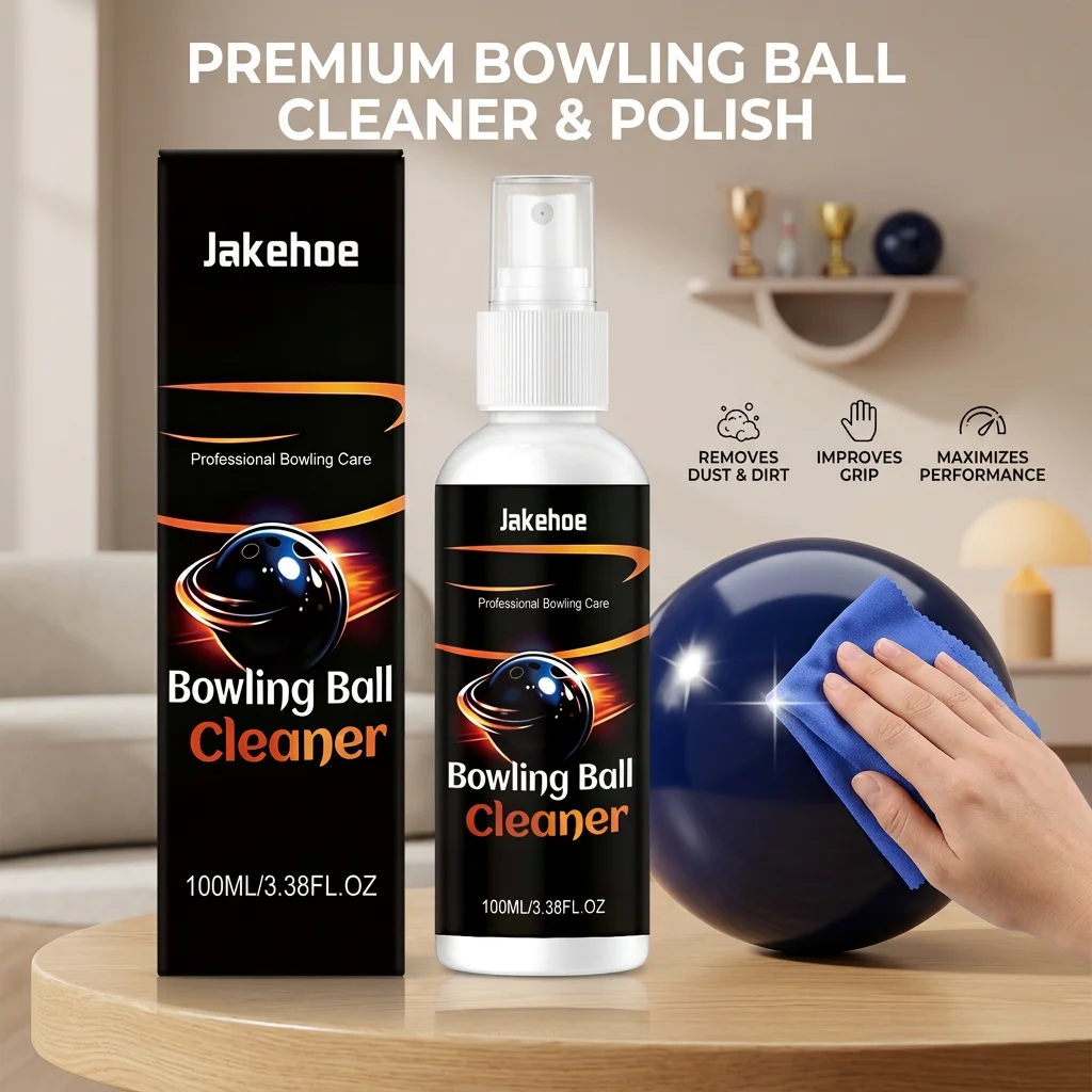 Bowling Ball Cleaning Spray Remove Dust & Oil Stains Improve Friction Ensure Comfortable Pitching Feel Bowling Ball Cleaner Kit